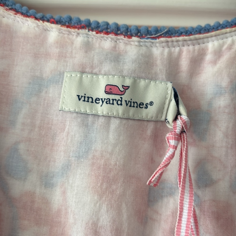 NWT Vineyard Vines floral print pin tuck dress - Picture 3 of 8